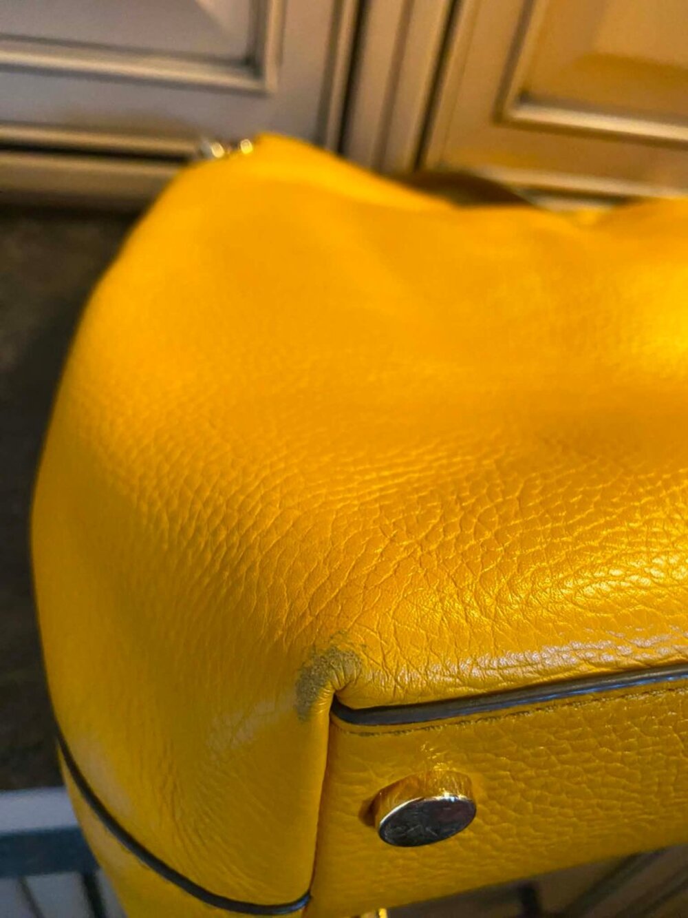 Michael Kors Raven Leather Shoulder Bag - Picture 8 of 13